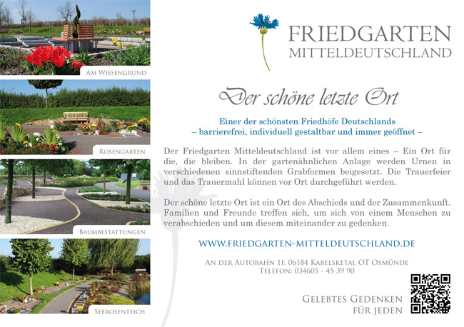 Friedgarten Mitteldeutschland
